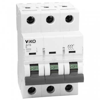 Автоматический выключатель 3P VIKO 6А 4,5кА 230/400V Тип C