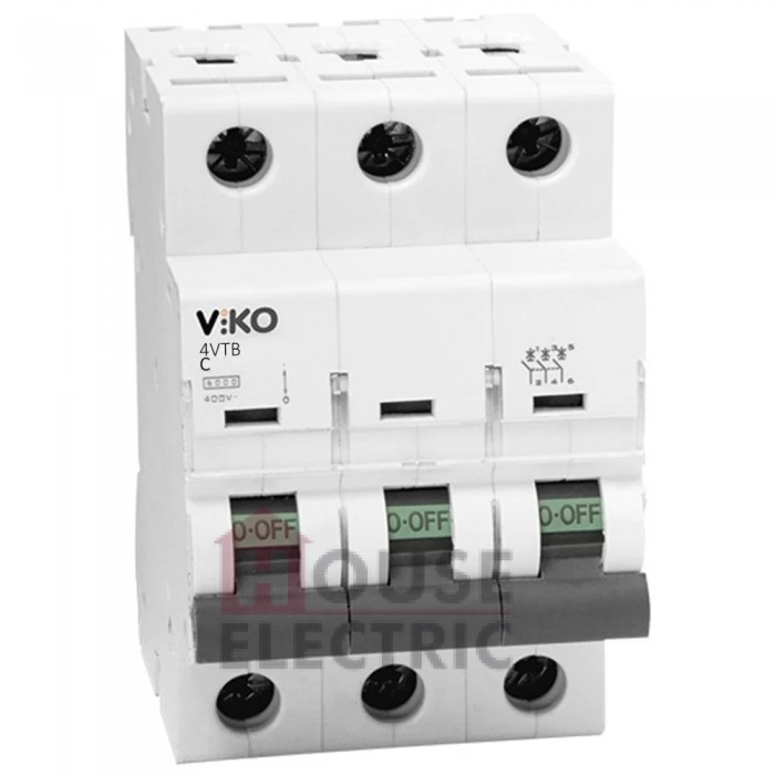 Автоматический выключатель 3P VIKO 6А 4,5кА 230/400V Тип C