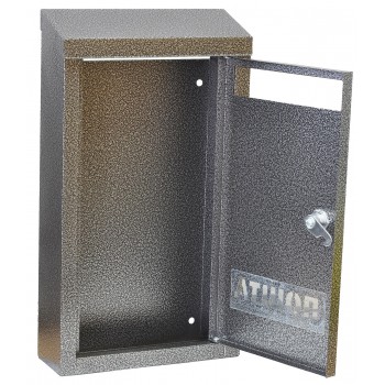 Почтовый металлический ящик индивидуальный серый