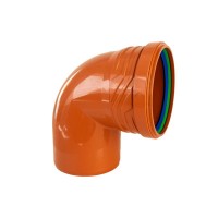 Колено для наружной канализации ASG ESTERNO D110мм х87.5°