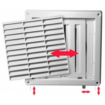 Вентиляционная решетка Awenta T-55  165*165 d100