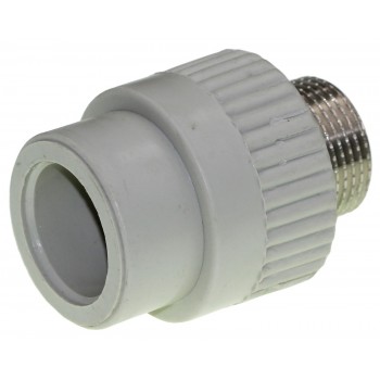 Муфта PPR Grandi d25 с наружной резьбой 3/4" дюйма