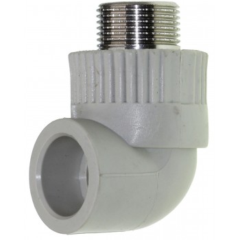 Колено PPR Grandi d20 с наружной резьбой 1/2"