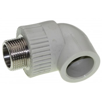 Колено PPR Grandi d20 с наружной резьбой 1/2"