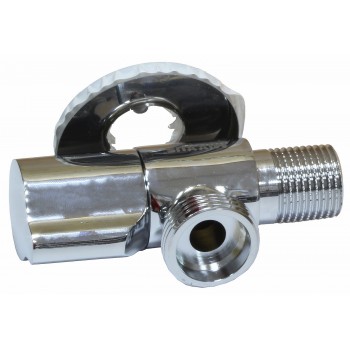 Кран приборный угловой с керамическим запорным элементом Mixxus ANG-02 1/2x3/4