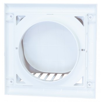 Выход вентиляционный стеновой Awenta КО d125 с обратным клапаном белый